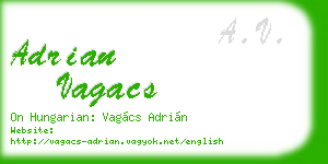 adrian vagacs business card